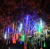 Duża Hurtownie 60 ~ 100 cm Meteor Rain Light Christmas ornamentlight Fairy Wedding Flash LED