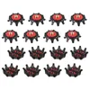 GOLF TRAINING AIDS 16 STKS Outdoor Schoen Spikes Schroefdelen Zacht rubber voor sportschoenen (rood / zwart)