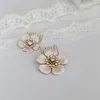 Eenvoudige bloemen bruiloft kam pins strass sieraden mode bruids hoofddeksel vrouwen haar ornament