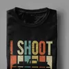 Uomo Vintage Shoot People Pogle Tops Camicia Shirt Novità Premium Cotone EE Camisas S Collo tondo 210629
