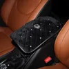 Crystal Rhinestone Armleuningen Cover Pad PU Lederen Voertuig Center Console Arm Rest Box Kussen Covers Protector Auto AccessoRie