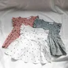 ブランドの赤ちゃんの女の子の服セット夏のセットの綿のドレス+ショートパンツのレジャースーツの女の子服210429