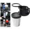 3 in 1 Stainless Steel Car Cup Holder Three Mounts for Drinks Coffee, Can Change to Phone Holder Vent Fixed Rack Organizer