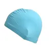 Bonnet de bain adulte couleur unie bonnets de bain chapeau tissu plusieurs Styles Force élastique Portable piscine approvisionnement