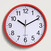 Relógios de parede Relógio silencioso Home Office Decor Relógio Branco Preto Vermelho Moda Estilo Redondo V1319j