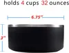 Boomer Dog Bowls 32 oz rostfritt stål icke-halktumlar dubbla väggvakuumisolerade stora kapacitet 32 ​​oz hundskål husdjur levererar 255p