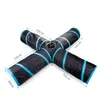 Cat Toys Indoor 2/3/4 5-way Collapsible Tunnel Tube Kitty Bored Pet Peek Hole Toy Puppy Kitten