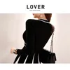 Arrival Korean Style Temperament Color Patchwork Lace Up Bow Knitted Sweaters Dress Women Winter 210520