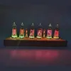 Desktafel klokken in-14 glow tube digitale klok retro creatief diy vast hout beuk/walnoot optionele jongen vriend cadeau home decor saati disply