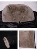 Męska odzież Męska kurtka PU skórzana płaszcz męski płaszcz mody Casual Man odzież Wysokiej jakości męski płaszcz zimowy Ogmando 220211