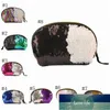 Makeup Bag Mermaid Sequins Cosmetic Bag Glitter Makeup Bags Bling Shell Pouch Party Clutch Storage 8 Colors OWD7208