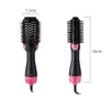 2 em 1 pente de ar quente / ion negativo pente de cabelo acessórios curler reto doméstico M3909