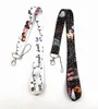 Cell Phone Straps & Charms 10pcs cartoon Stranger things Keys Mobile Lanyard ID Badge Holder Rope Anime Keychain for boy girl wholesale