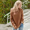 Foridol solid pink pullovers sweater female casual plus size oversized soft sweater women autumn winter knited christmas jumper 210415