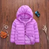 Winter Down Cotton Jacket Boy Girl Hooded Outerwear Coat Boys Snowsuit Kid Ultra Light Coat Children Clothing 4-12 y TZ666 H0909