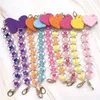 Love cellPhone Lanyard Phone Charm Acrylic Drop Bracelet Key Chain Holder Bead Hanging Rope Bracelets Jewelry Accessories
