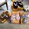 Autumn Winter High Quality Soft Mink Fur Slippers Luxury Women Designer Fashionable Noble Full in Home Shoes Girl's Slide Pink Brown Black Grey With Gift Box 35-42