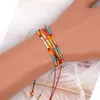 Hebras de cuentas 2022 Joyería de playa de verano Bohemio Étnico Miyuki Cuentas Trenza Pulsera de pareja de múltiples capas Pulseras de amistad Joya Fawn22