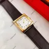 2021 Projektantka mody Watch Watch Orange Quartz Ruch Wysokiej jakości skórzane zegarki dla nadgarstków Montre de Luxe z pomarańczami Box2538904