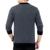 Mode varumärke tröja för mens pullovers tjock smal passform jumpers stickade ull höst koreanska stil casual mens kläder 211102