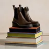 جودة عالية سيدة الشتاء الكاحل الأحذية cowskin منصة مصمم الطباعة مارتن الجوارب النساء الأحذية حجم 35-39
