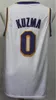 男性バスケットボールAlex Caruso Jersey 4 Kyle Kuzma 0全てのステッチチーム黒青白黄色紫色の色純粋な綿スポーツファンシャツ通気性最高品質