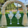 2,5m de metal de metal arco arco decoração artificial flor de cerejeira diy casamento arco fundo decoração estrada guia flor