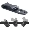 4pcs preto tatical plástico ajustável loops caça faca bainha com montagem chicago parafusos clipes de cinto tuckable
