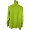 Maglioni da uomo "Rabbit. B" design di nicchia maglione lavorato a maglia stampato a collo alto verde fluorescente Pullover per uomo e donna DP