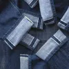 Maden Mens 14.8oz Regular Straight Fit Dark Blue All-match Fashionable Jeans Japanese retro Workwear Style Raw Selvedge Denim 210331