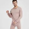 Men's 100% Merino Wool Winter 280gsm thickness Thermal Warm Underwear set Breathable Tops Pants Set 211108