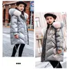 Piumino invernale per bambini 2021 New Fashion Shiny Girl Snowsuit Bambini Cappotto addensato per ragazzo Vestiti antivento per ragazze 4-12Y H0909