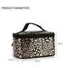 Opbergzakken Europese en Amerikaanse stijl Leopard Print Cosmetische tas Eenvoudige draagbare Large-Capacity Handtas Travel Outing