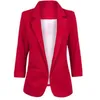 Ladies Plus Size Yellow Blazer Feminino Formal Jacket Women'S White Blazer Female Blue Women Suit Office Ladies 2020 X0721