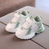 Spring Breathable Children's Sports Shoes Little Student Flat with Boys Sneaker Girls Chunky D09193 211022
