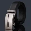 Bälten Mens Belt Ratchet Leather Slide med enklare justerbar spänne mode rem hane jeans för man cowboy5805261