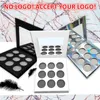 Geen merk! DIY kleuren matte shimmer glitter oogschaduw palet Private label cosmetica aangepaste make-up pallete 26mm gat