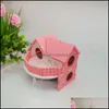 Fournitures pour petits animaux Pet Home Garden Mini Hamster Nest Rabbit Hedgehog Log Cabin Slee House Gwa10416 Drop Delivery 2021 Nfd2C