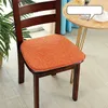 8 Color Linen Four Seasons Universal Dining Chair Cushion Chinese Thicken Non-slip Horseshoe Shape Pad Home Restaurant Mat 211203