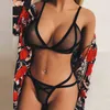 NXY Sexy Set Women Lingerie Corset Solid Mesh Underwire Sleepwear Underwear Christmas transparent sexy fashion comfortable underwear 1130