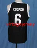 Hangin' avec M. Mark Cooper 6 Oakbridge Penguins Basketball Jersey High School Retro Hommes Cousu Numéro Personnalisé Nom Maillots