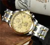 Luxo aaa relógio masculino de alta qualidade quartzo movimento automático caso aço inoxidável marca suíça designer multifuncional sport226c