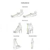 Zespoły odpornościowe sportowe Pedal Pull Rope Fitness Guma Wyposażenie siłowni CrossFit Elastyczne Szkolenia Jogi dla Home Bodybuilding H1026
