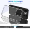 1.5MM Acrylic Clear Case Cover Anti-Scratch Shockproof Hard Transparent Cases with Soft Raises for iPhone 15 pro max 12 mini 11