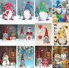 Wholesaleダイヤモンド絵画DIYフルラウンドドリルアートGnomesクリスマスアートと工芸品のための工芸品（12x16インチ）