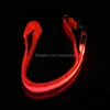 Esportes Ao Ar Livre Sacos Ao Ar Livre USB LED Cinto De Cintura Brincadeira Recarregável Piscando Night Wristband Para Atividades Running Festa de Caminhadas D