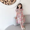 Bébés filles smocks robe florale enfant en bas âge fille à la main smock vêtements pour enfants Boutique robes infantile smocké vêtements 210615