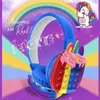 Decompressie speelgoed creatieve siliconen headset agitatie draadloze tie-dye