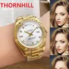 Daydate Yellow Rose Gold 41mm Watch رجل الفاخرة تاريخ اليوم الرئيس 316L الفولاذ المقاوم للصدأ التصميم الأوتوماتيكي الساعات الميكانيكية الروما الطلب wrizatuch reloj