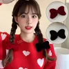 Ragazze Bow Velluto Fermagli per capelli Stile coreano Moda Bowknot Forcine per capelli Cute Sweet Bangs Barrettes Clip laterali Accessori per capelli da donna